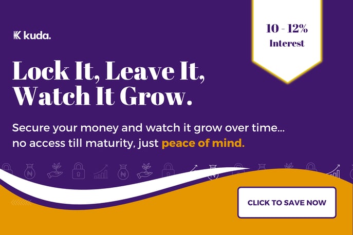 Kuda app fixed deposit banner — download and start saving