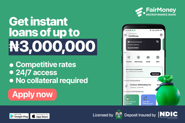 Get up to 3 million naira with Fairmoney