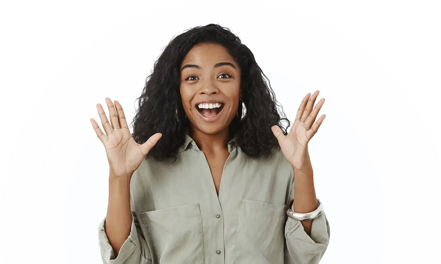 Excited-woman