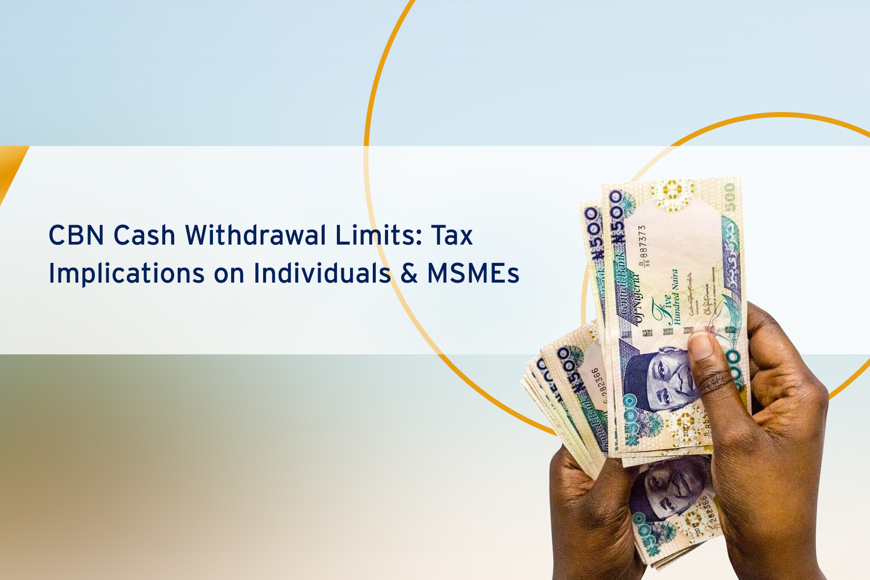 Tax implications on cash withdrawal limits
