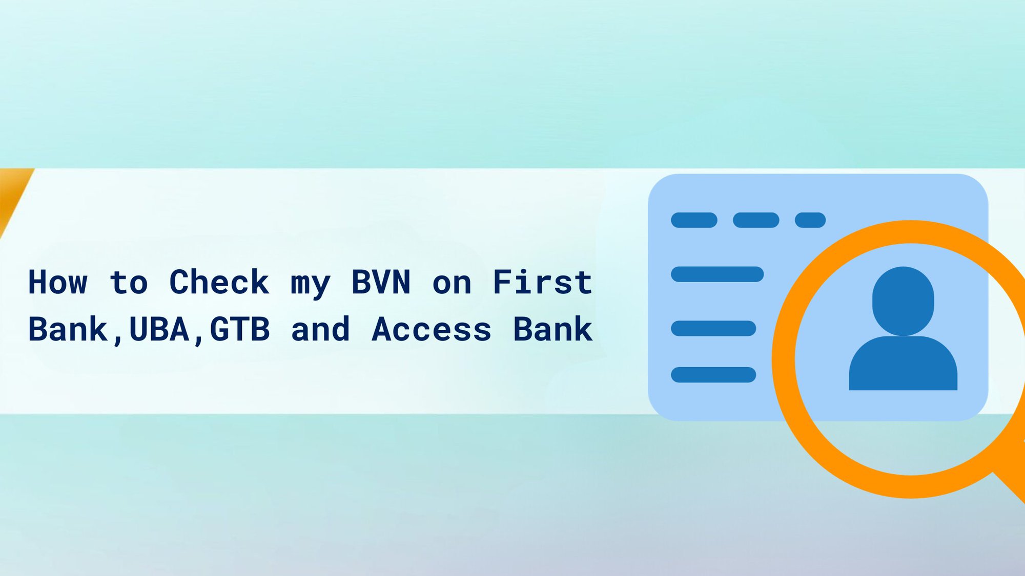 How to Check my BVN on First Bank, UBA, GTB and Access Bank: A Guide cover